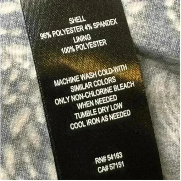 Jessica Howard Women's Petite 6 Blue Floral Fit & Flare Maxi Dress - Picture 10 of 11